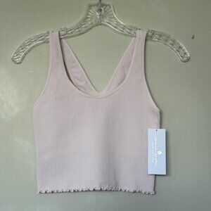 Spiritual Gangster Amor Crop Sports Bra in Light Lavender